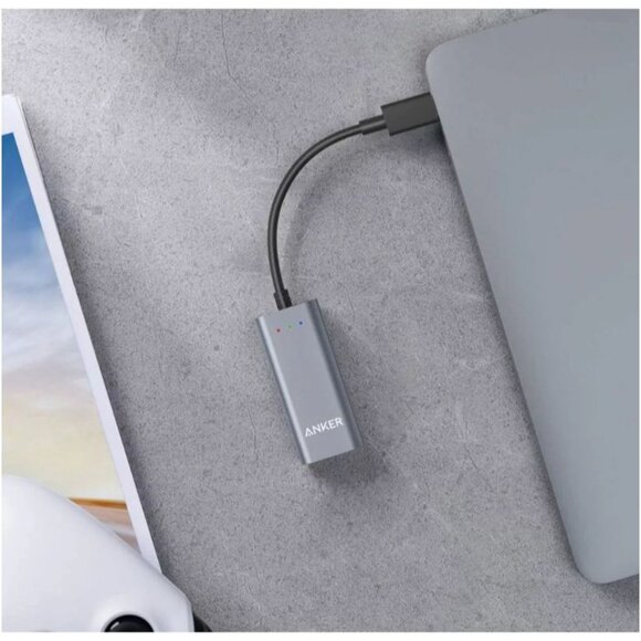 Anker USB C to Ethernet Adapter, Portable 1-Gigabit Network Hub - Picture 7 of 9